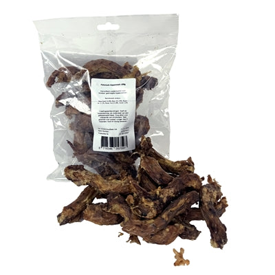 Petsnack Hühnerhälse getrocknet – natürlicher Kausnack für Hunde, Frontansicht