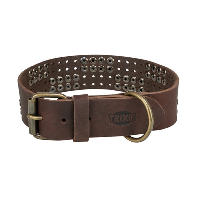 Trixie Hundehalsband Leder dunkelbraun – Innenseite und Polsterung