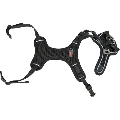 Trixie Hundegeschirr Premium Flexmesh Breite Brust Schwarz