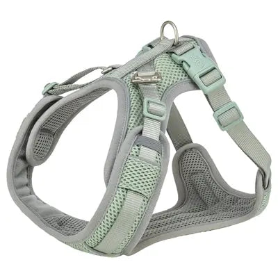 Trixie Hundegeschirr Premium Flexmesh Breite Brust Salbeigrün