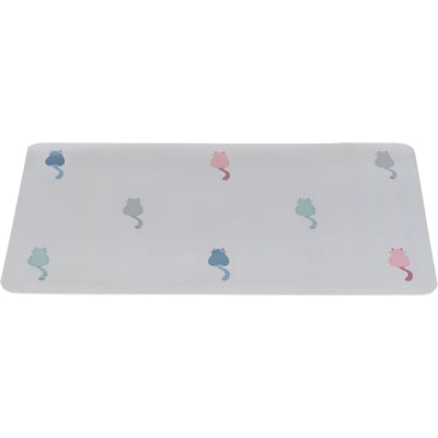 Trixie Platzdeckchen Lilly grau – rutschfestes Futtermatten-Set für Katzen