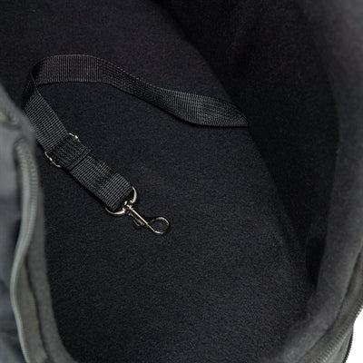Trixie Dog Bag Riva Schwarz Innenansicht gepolstert