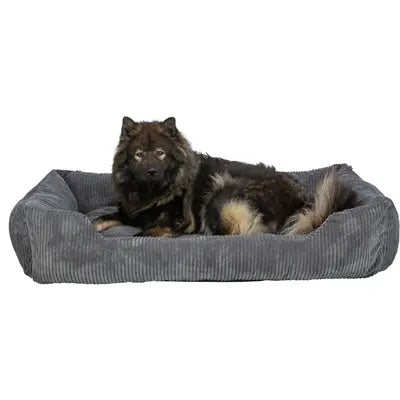 Trixie Hundekorb Jonna Vital Gerippter Stoff Dunkelgrau