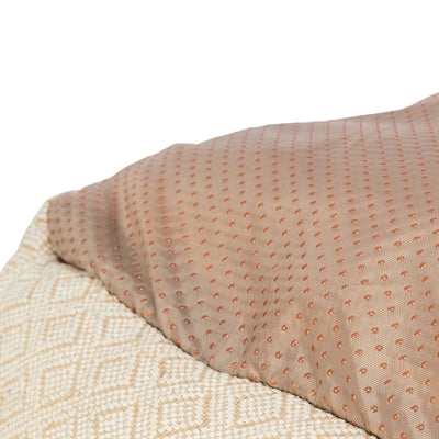 Trixie Boho Hundebett beige – Seitenansicht mit gepolstertem Rand