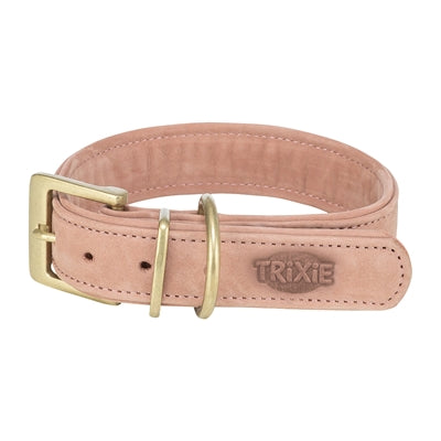 Halsband Trixie reines Leder rosa Rückseite Innenseite