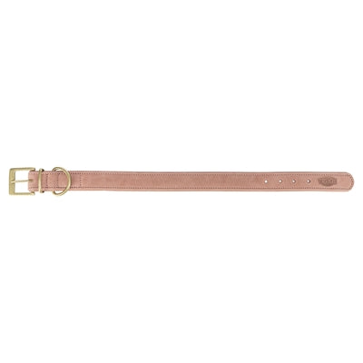 Trixie Halsband Echtleder rosa Nahaufnahme Material Textur