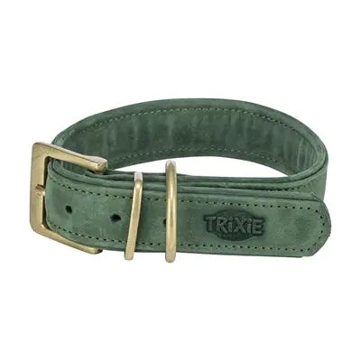 Trixie Hundehalsband Reines Leder Salbeigrün