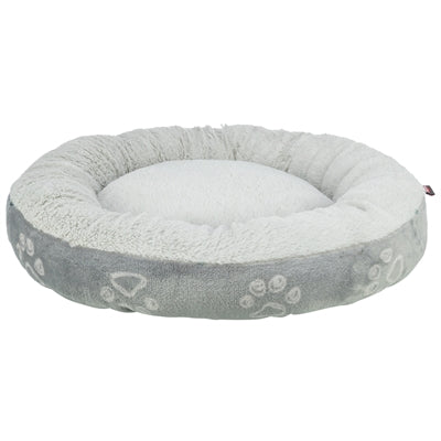 Trixie Jimmy Soft Hundebett rund hellgrau Draufsicht