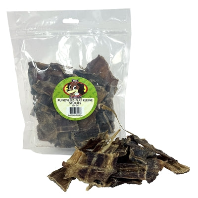 Petsnack Flache Kleine Stücke – getrockneter Kausnack für Hunde, Frontansicht