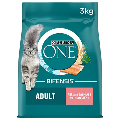 Purina One Lachs Katzentrockenfutter Kroketten Nahaufnahme