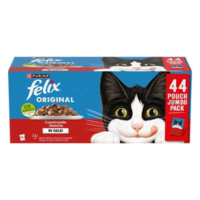Felix Original Landschaftsauswahl in Gelee Katzennassfutter Multipack
