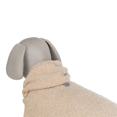 Trixie Hundepullover Carson Hoodie – Nahaufnahme Strickmuster sand