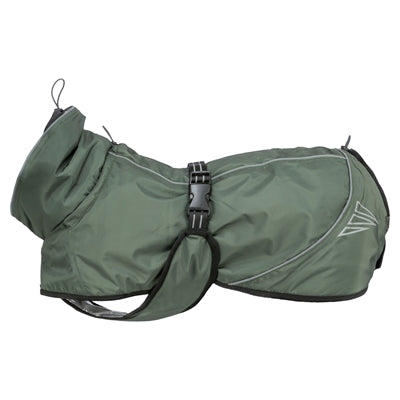 Trixie Hundemantel Winter Explore Thermo olivgrün – Frontansicht warme Hundejacke