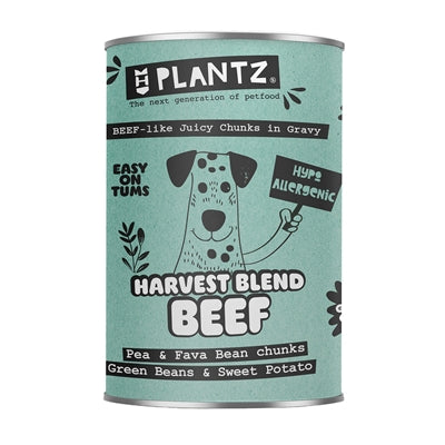 Henart Plantz vegane Rindfleischstücke in Bratensoße Hundefutter