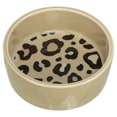 Trixie Futter / Trinknapf Leo Katze Keramik Panther Print Assorti