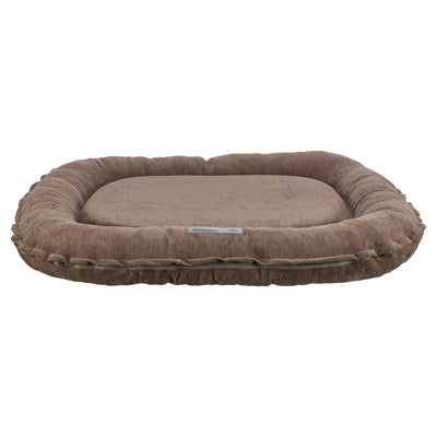 Trixie Vital Hundekissen Lennox oval braun gemütliches Hundebett Frontansicht