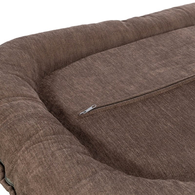 Trixie Lennox Hundekissen oval braun weiche Polsterung Seitenansicht