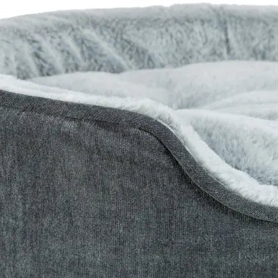 Trixie Vital Hundekorb Lino Soft Oval Grau / Hellgrau