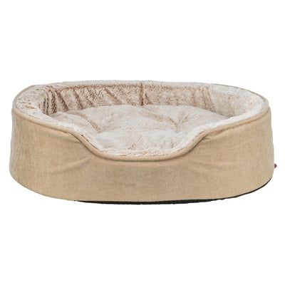 Trixie Hundekorb Lino Soft oval – luxuriöses Hundebett für große Hunde