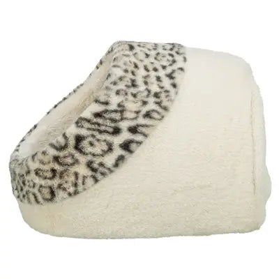 Trixie Katzenkorb Iglu Leo Plüsch Creme / Pantherdruck
