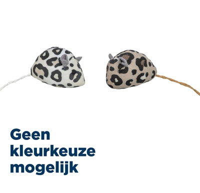 Trixie Plüschmaus Panther-Print mit Katzenminze sortierte Farben