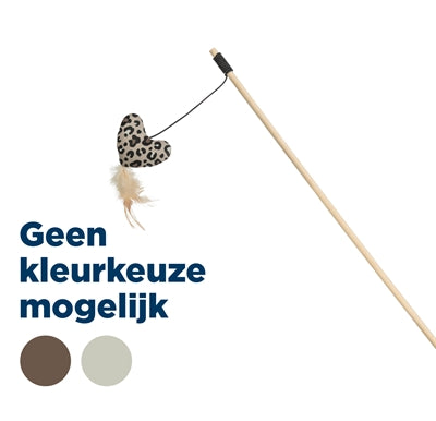 Trixie Katzenspielzeug Herz aus Holz und Baumwolle mit Katzenminze