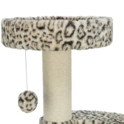Trixie Leo Panther Print Kratzbaum Rund Creme