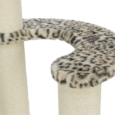 Trixie Leo Panther Kratzbaum rund creme – Detailansicht Plattform