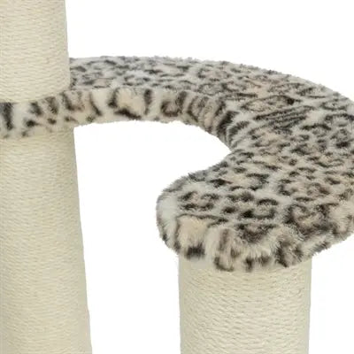 Trixie Leo Panther Print Kratzbaum Rund Creme