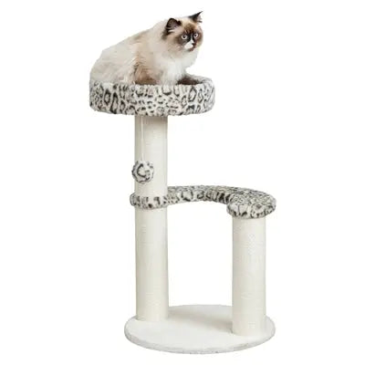 Trixie Leo Panther Print Kratzbaum Rund Creme