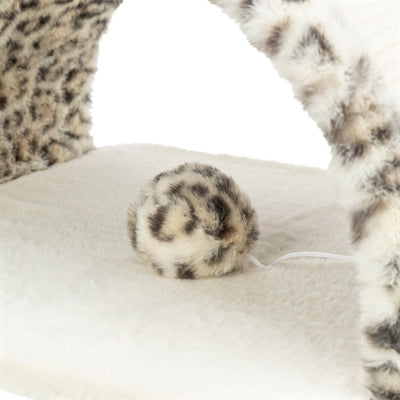 Kratzmöbel Brücke Trixie Leo Panther-Print – Katze beim Kratzen