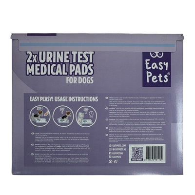 Easypets Medpads 2er-Pack Pflegepads für Hunde Verpackung Rückseite
