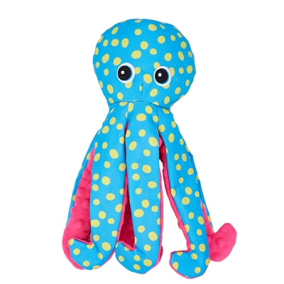 Fofos Sealife Oktopus gepunktet blau Hundespielzeug weich und robust