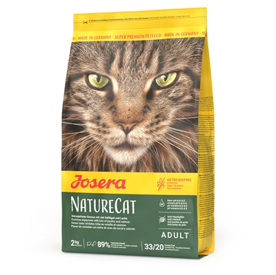 Josera Naturecat Premium-Trockenfutter für aktive Katzen getreidefrei Rückseite