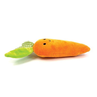 Happy Pet Kicker Karotte Detail – verspieltes Plüsch-Spielzeug für aktive Katzen