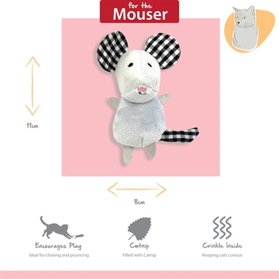 Happy Pet Mäuse Set Übersicht – zwei Spielmäuse zum Jagen und Tragen für Katzen