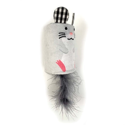Happy Pet Tabby Patch Maus Klappern Und Rollen Grau