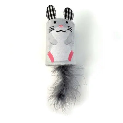Happy Pet Tabby Patch Maus Klappern Und Rollen Grau