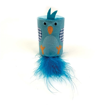 Happy Pet Tabby Patch Vogel Rasseln Und Rollen Blau