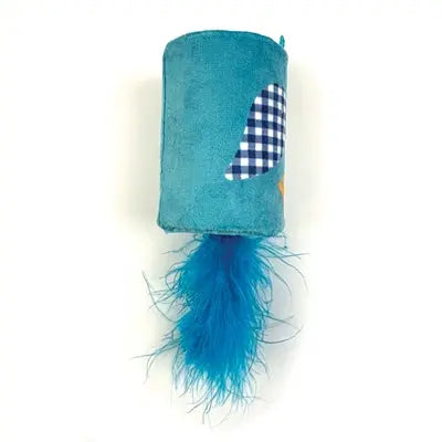 Happy Pet Tabby Patch Vogel Rasseln Und Rollen Blau