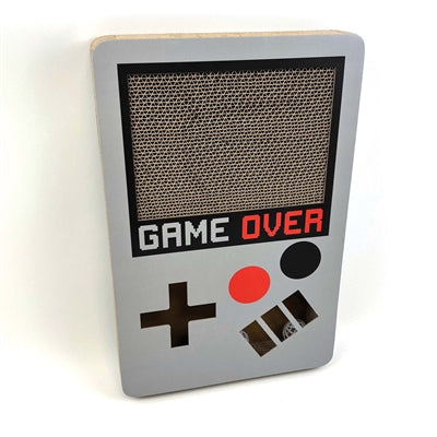 Happy Pet Tabby Patch Gameboy Kratzmatte – Karton-Kratzmatte mit Spielkonsolen-Design