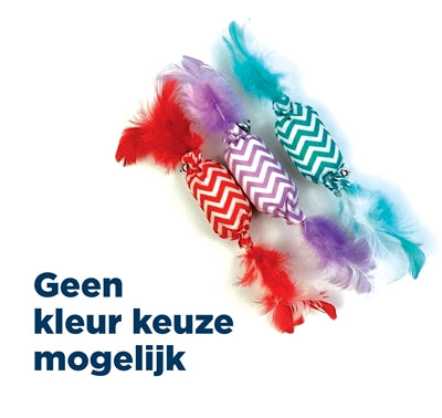 Happy Pet Knusperbonbons Katzenspielzeug – knisterndes Bonbon-Spielzeug für Katzen sortiert