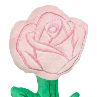 Trixie Rose Plüsch Hundespielzeug rosa Detailansicht Blüte weich