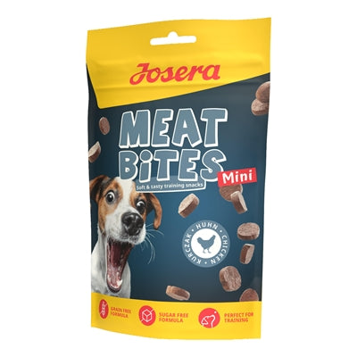 Josera Meat Bites Mini weiche Hundesnacks mit Huhn für kleine Hunde getreidefrei
