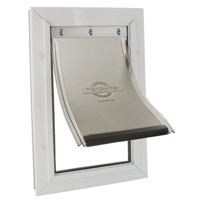 Petsafe Hundeklappe Bis Zu 18 Kg Aluminium Weiss