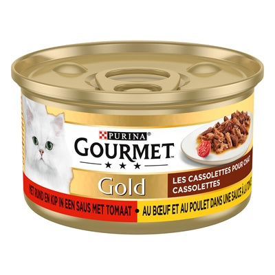 Gourmet Gold Cassolettes Duett Von Fleisch In Sauce Mit Tomaten