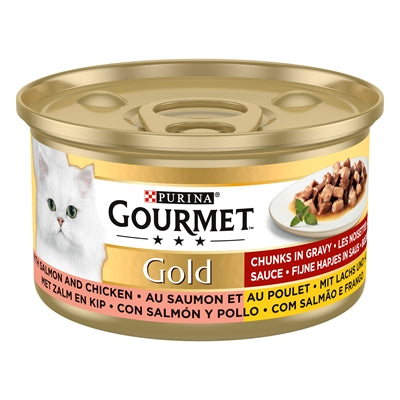 Gourmet Goldfeine Happen Von Lachs/Huhn