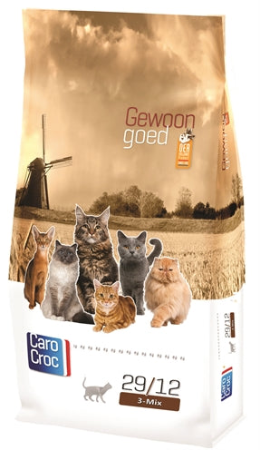 Carocroc Kat 3-Mix Detailansicht – Trockenfutter Katze drei Geschmacksrichtungen Nahaufnahme