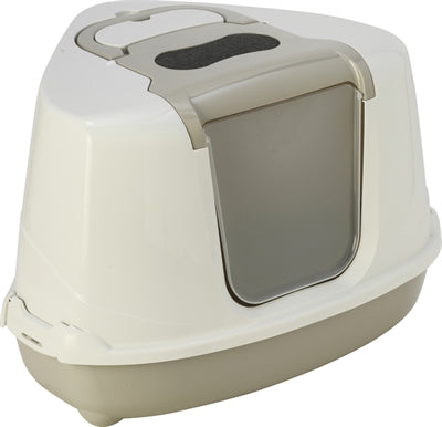 Moderna Eck-Katzentoilette Flip Beige